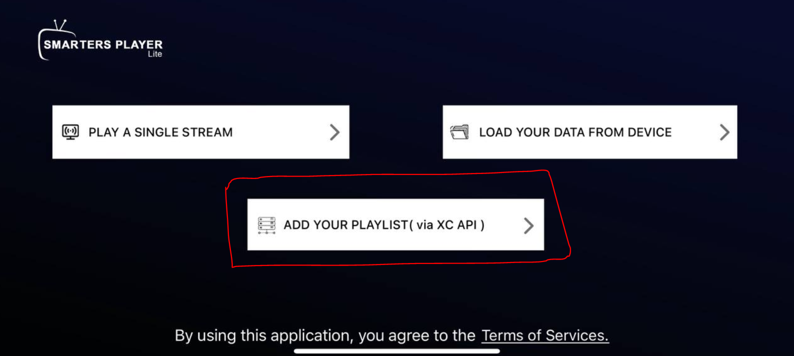 How To Set Up IPTV Smarters Pro on iOS Devices 2 XC API Selection
